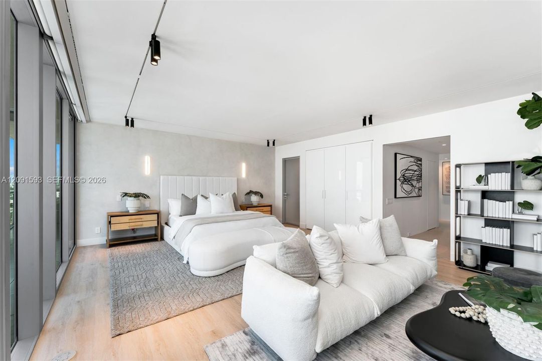 Bay-Side Primary Bedroom