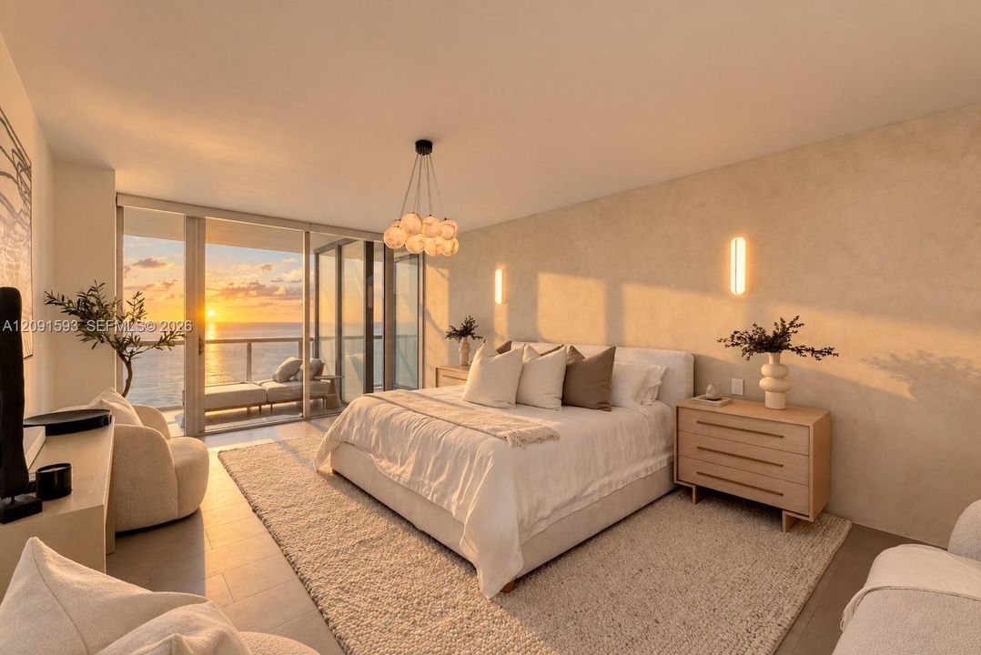 Ocean-side Primary Bedroom