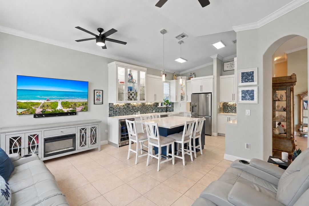 Family Room and Kitchen