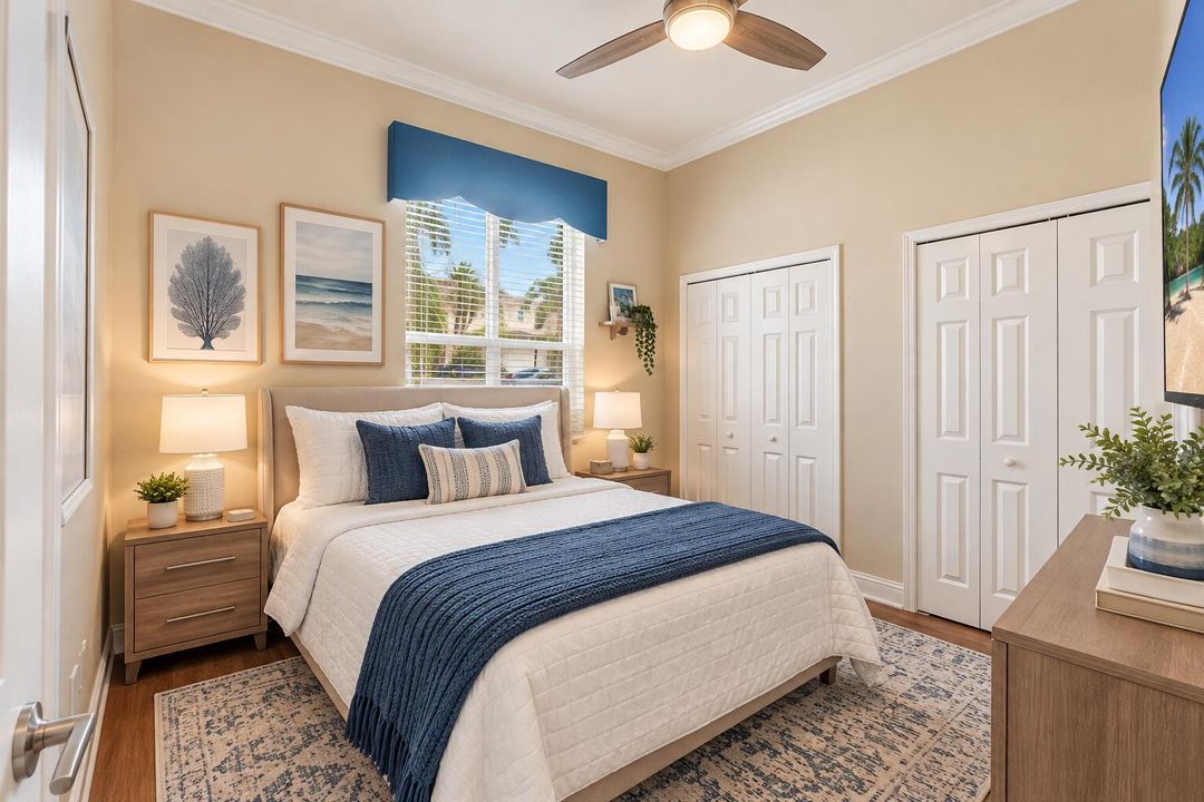 Virtually staged bedroom 2