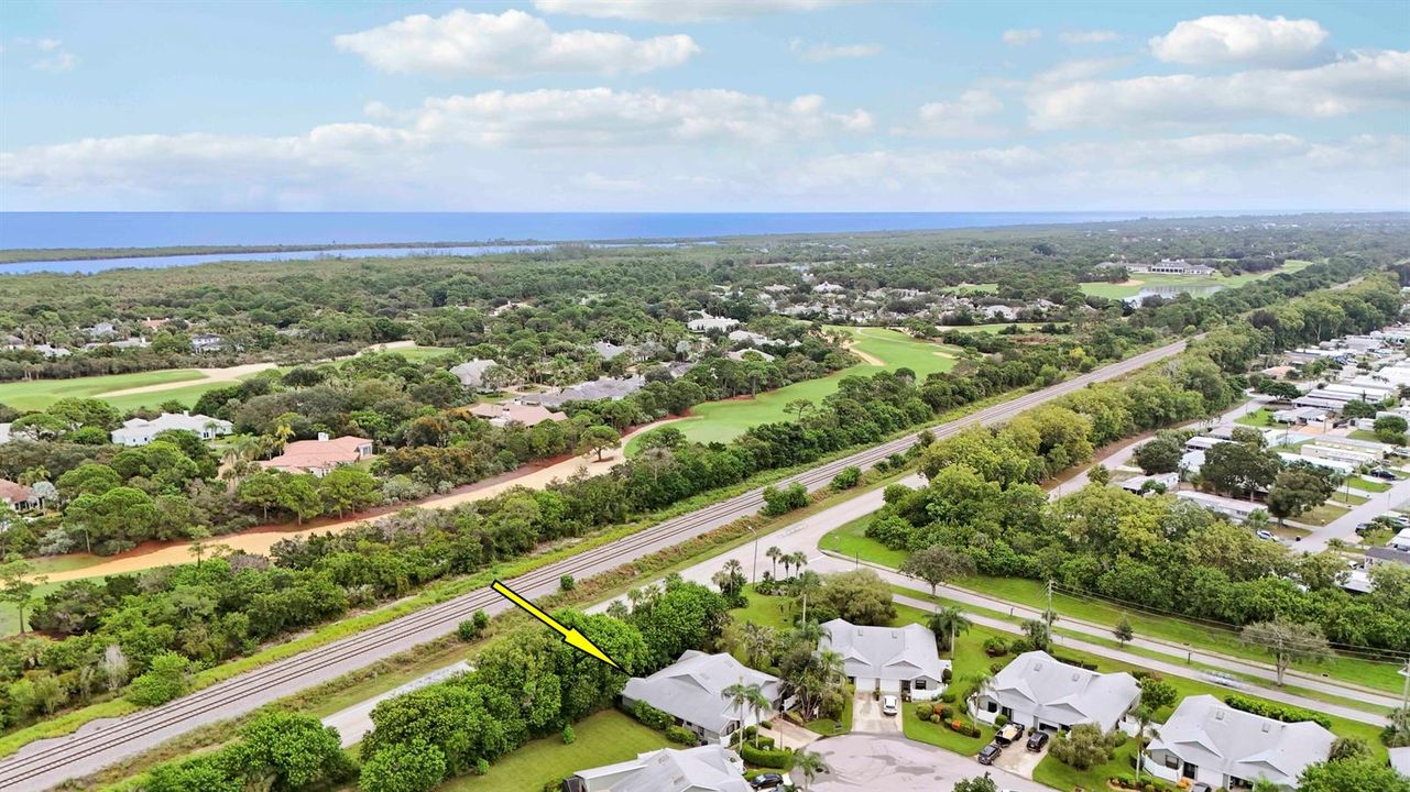 Aerial side and location to ocean