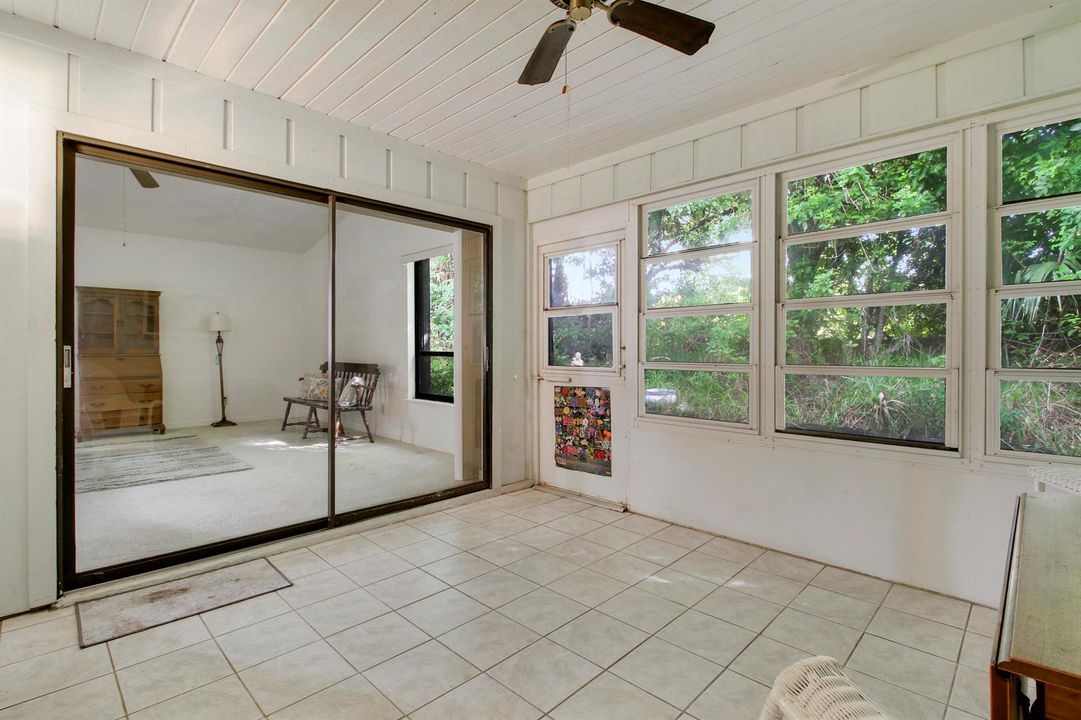 Sunroom and Living Room