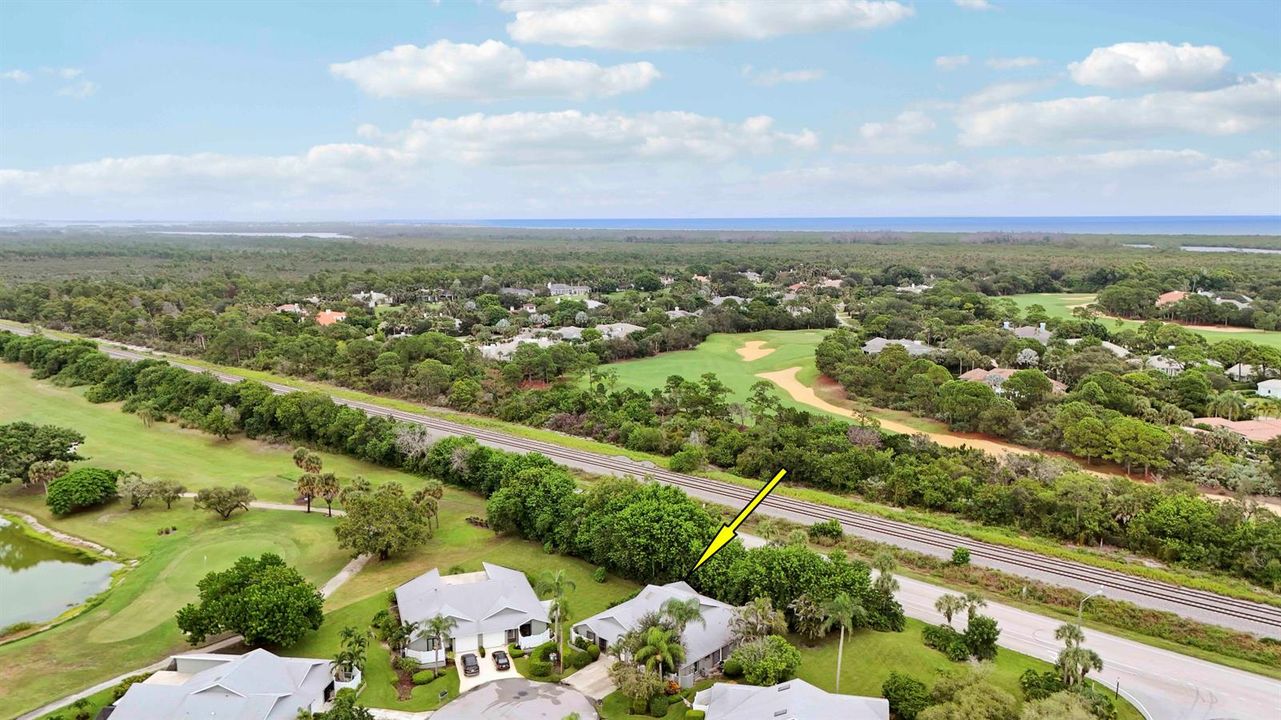 Aerial with golf course I