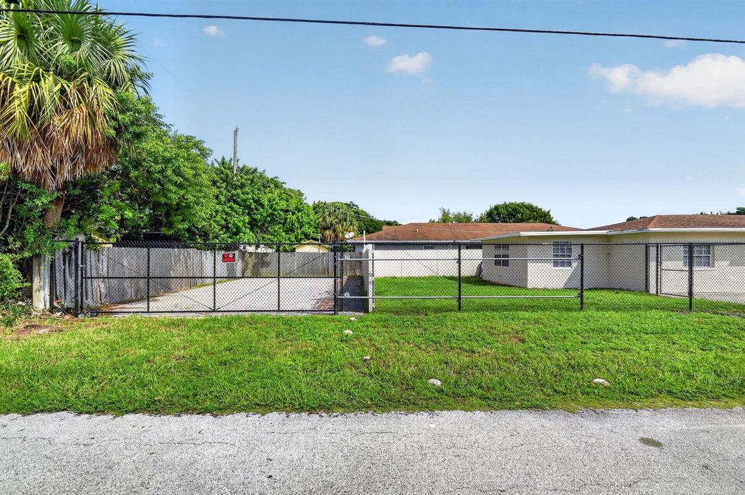 Backyard and additional parking