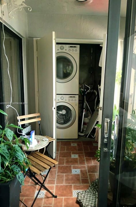 Laundry in Balcony
