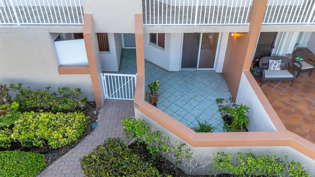 Private Front Courtyard Area