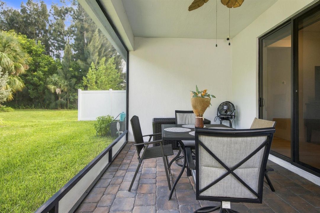 Enclosed Patio 2 with brick pavers
