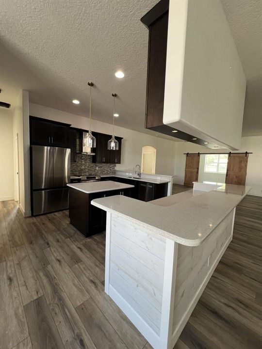 AI staged kitchen