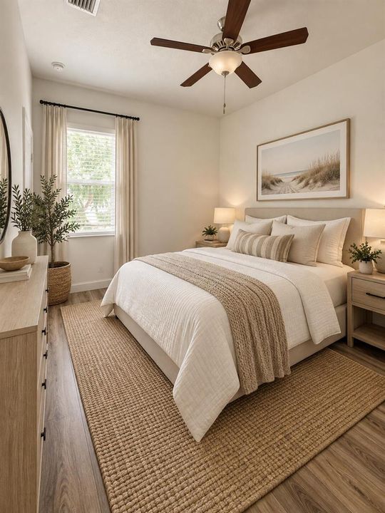 AI staged 4th bedroom