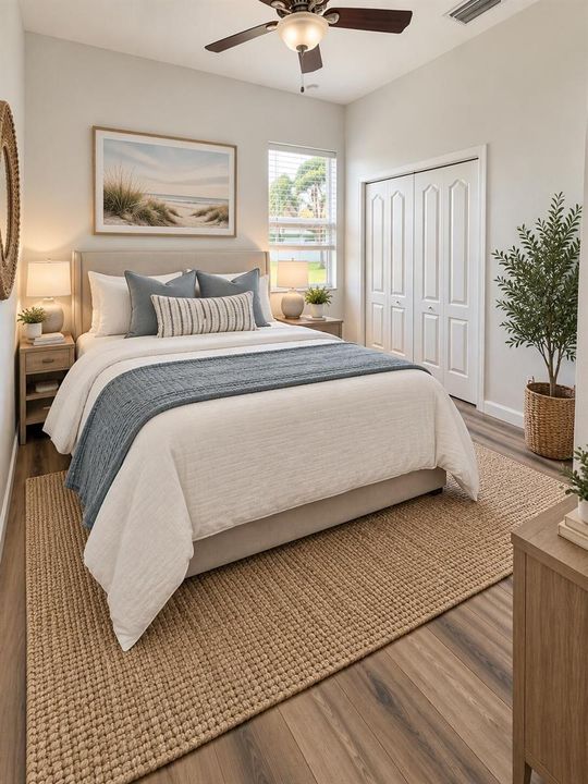 AI staged 2nd bedroom