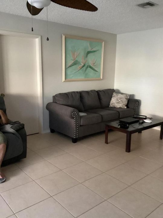 sofa bed in living area