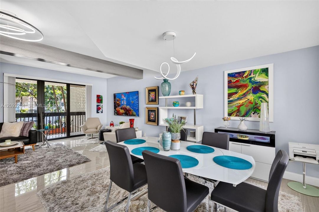 The Open Floor Plan on the Second Floor Allows for a Logical Flow from Dining to Livingroom
