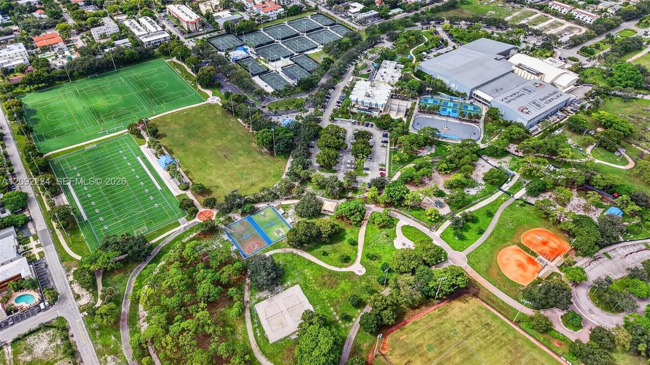 Drone View of the New Upgrades to Holiday Park