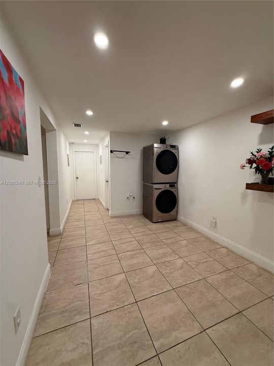 hallway / laundry