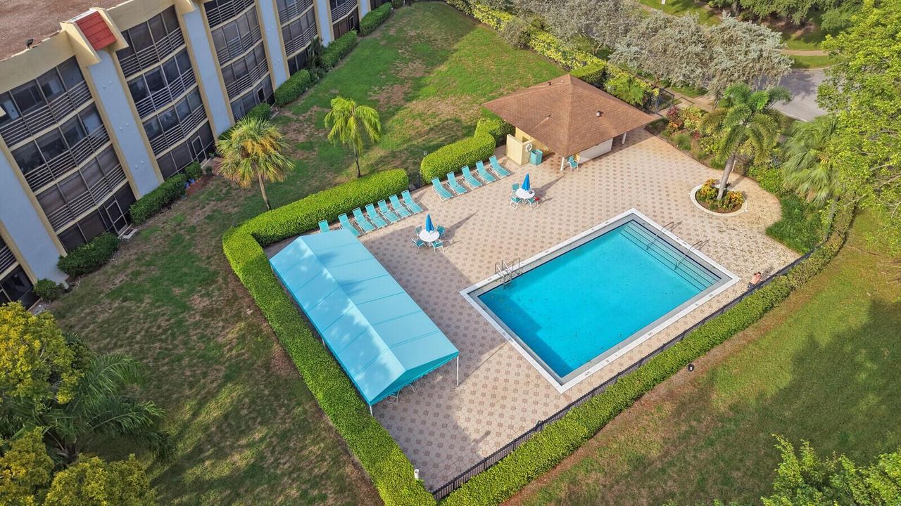 Aerial View Community Pool