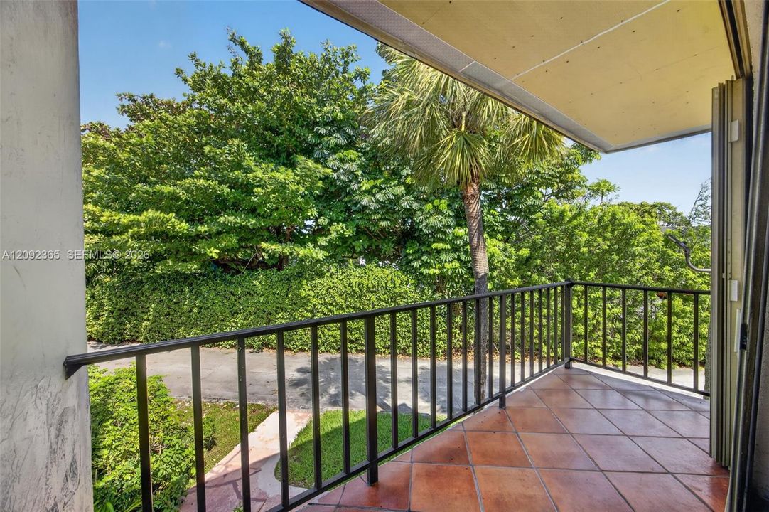 Covered balcony