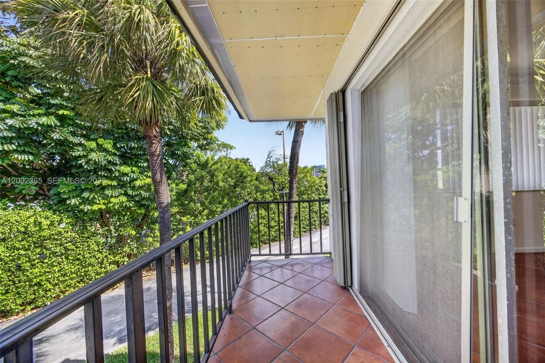 Covered balcony