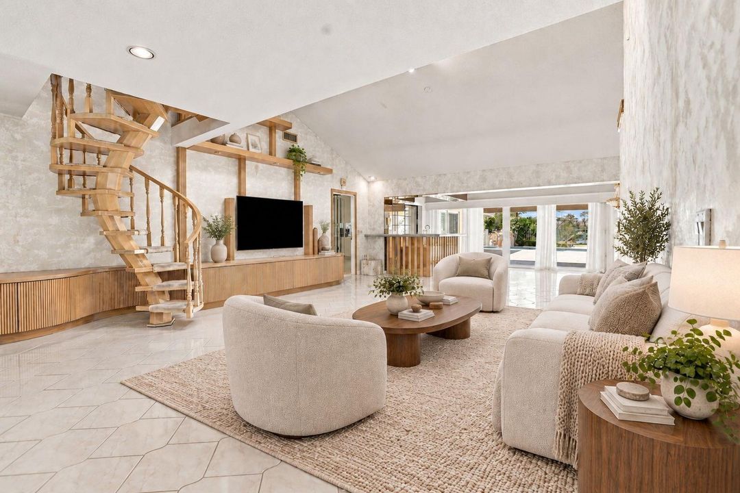 Virtually Staged Living Room