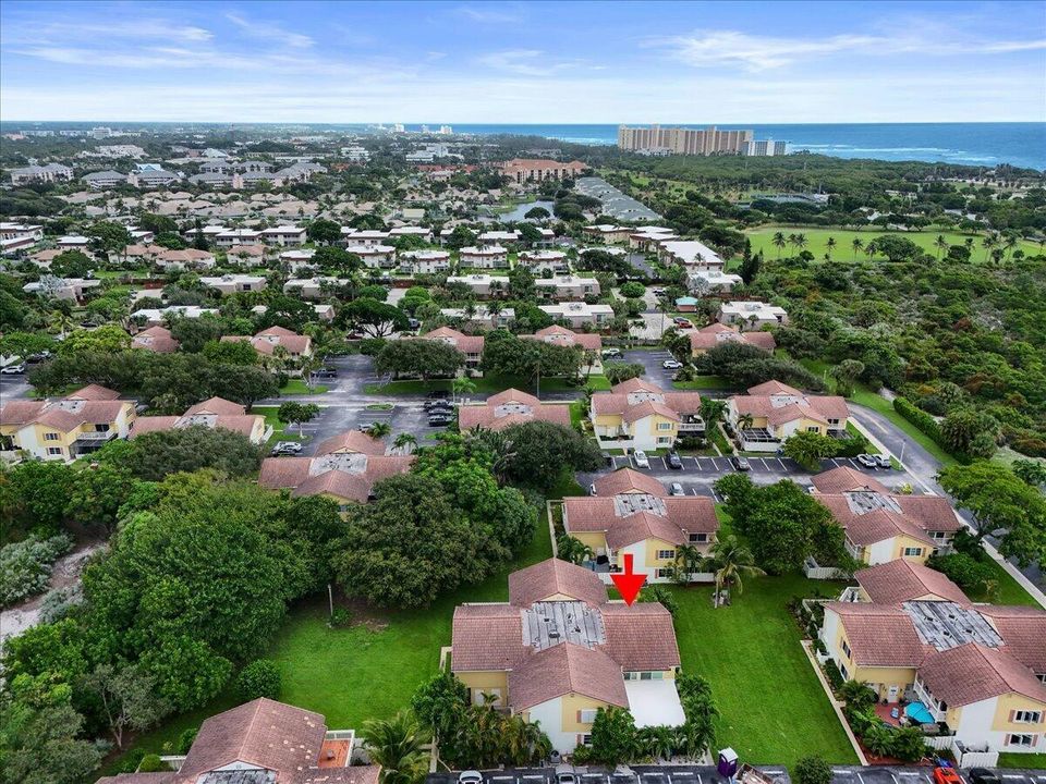 Aerial facing North