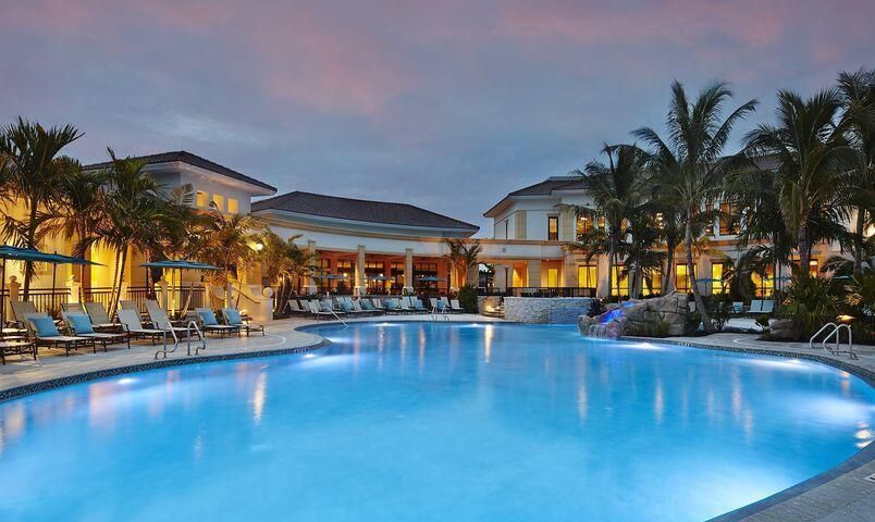 Ibis Resort Pool at Night