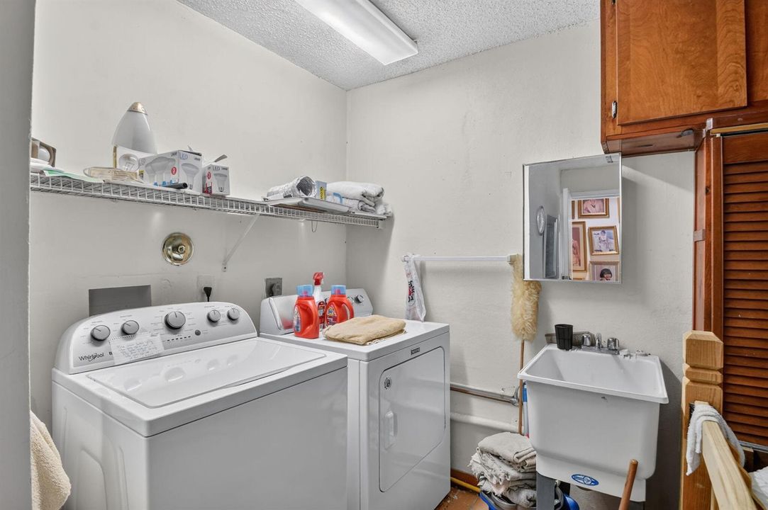 Laundry in Garage