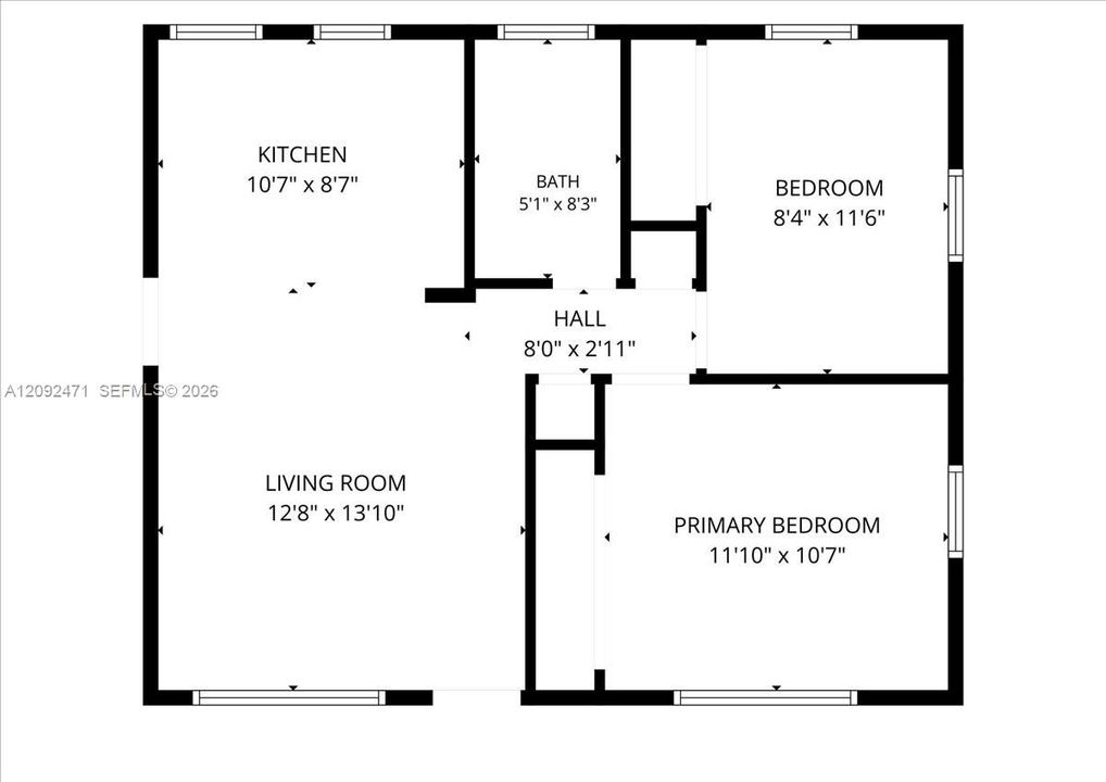 For Rent: $1,500 (2 beds, 1 baths, 698 Square Feet)