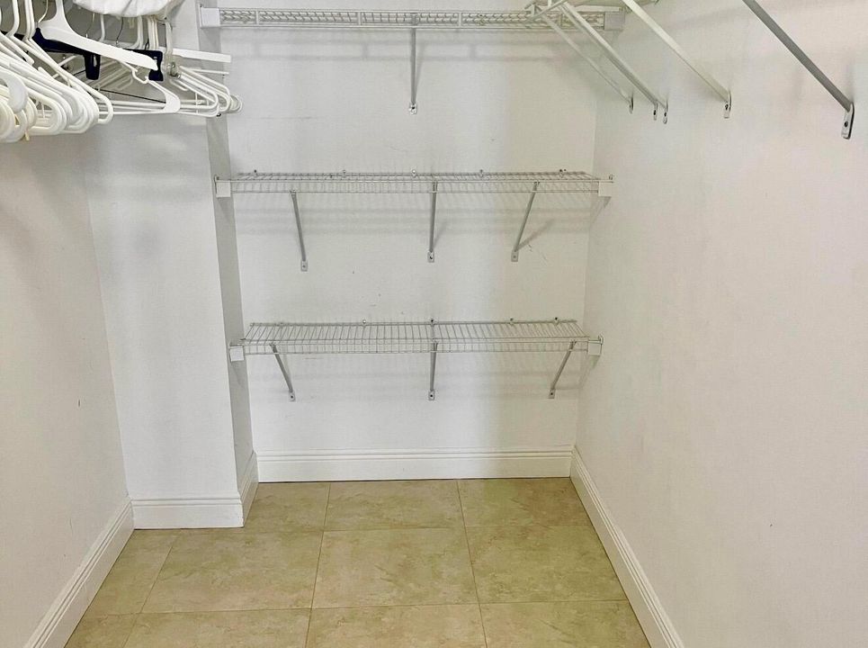 Primary closet