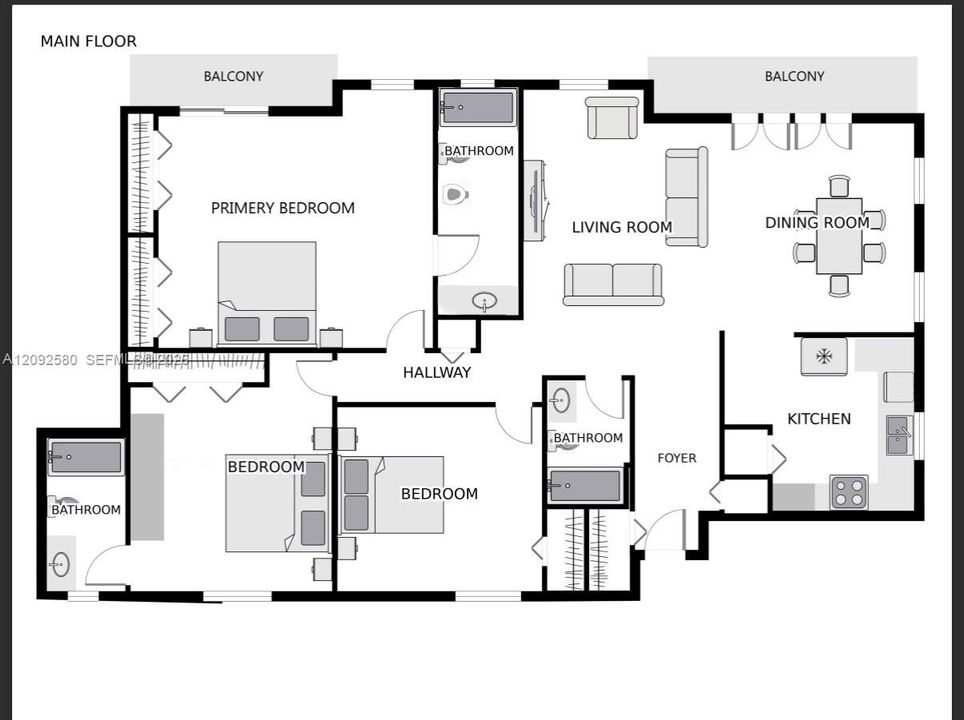For Rent: $5,300 (3 beds, 3 baths, 1620 Square Feet)