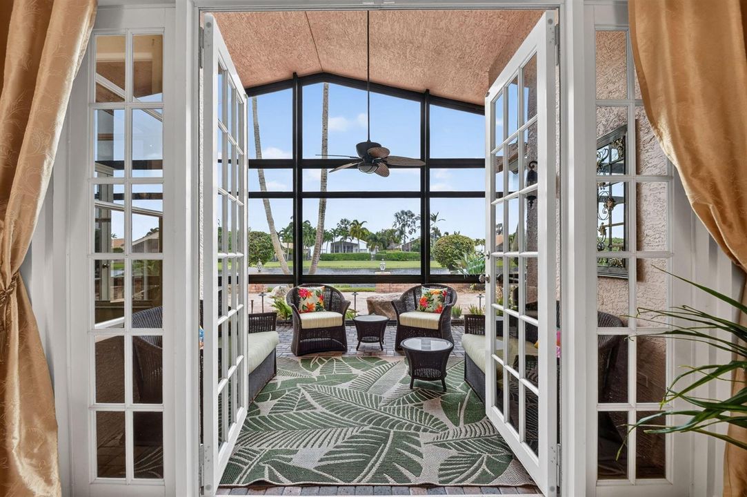 French Doors Gracefully Opened