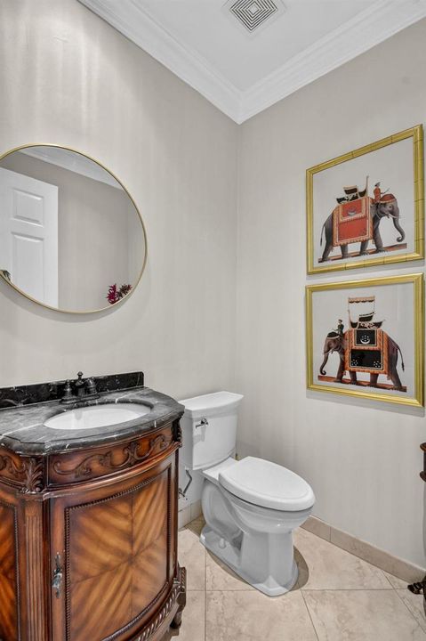 Convenient Powder Room