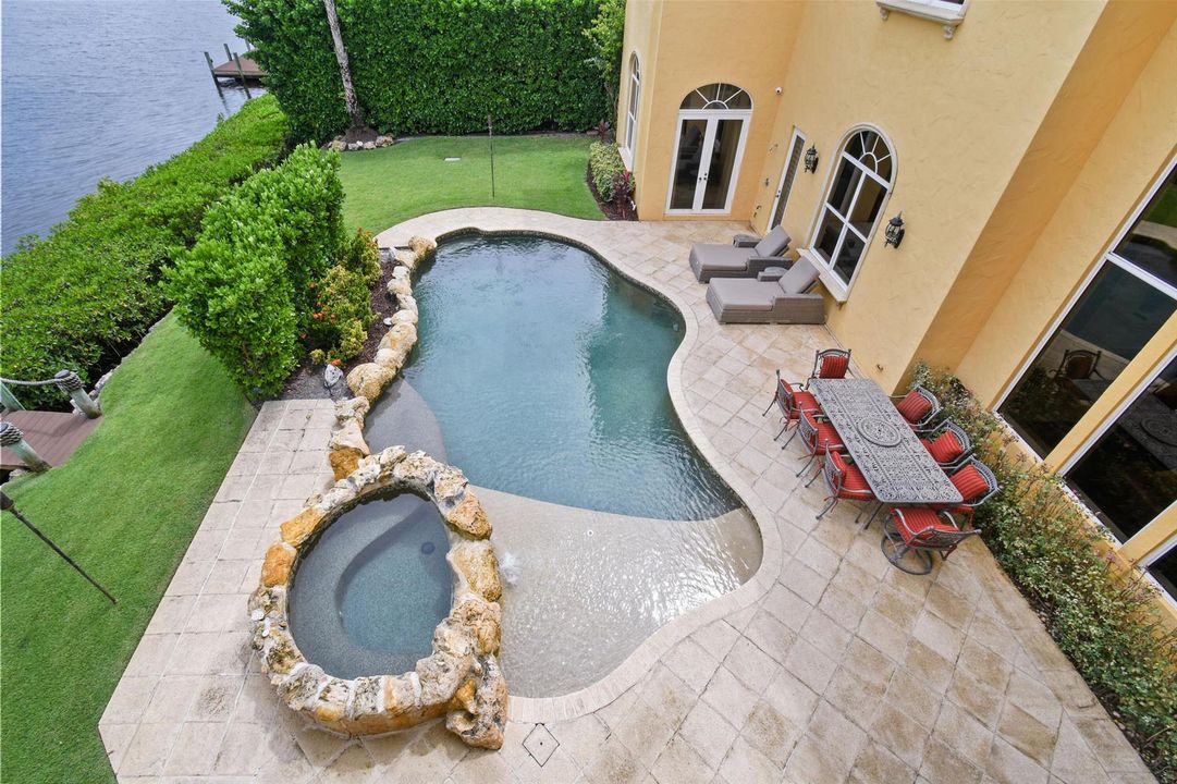 View of Pool from Expansive Terrace