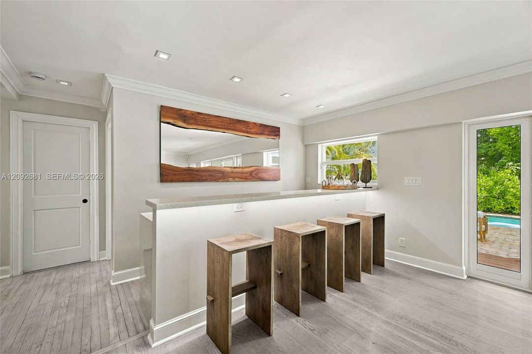 Bar with Sink and Refrigerator
