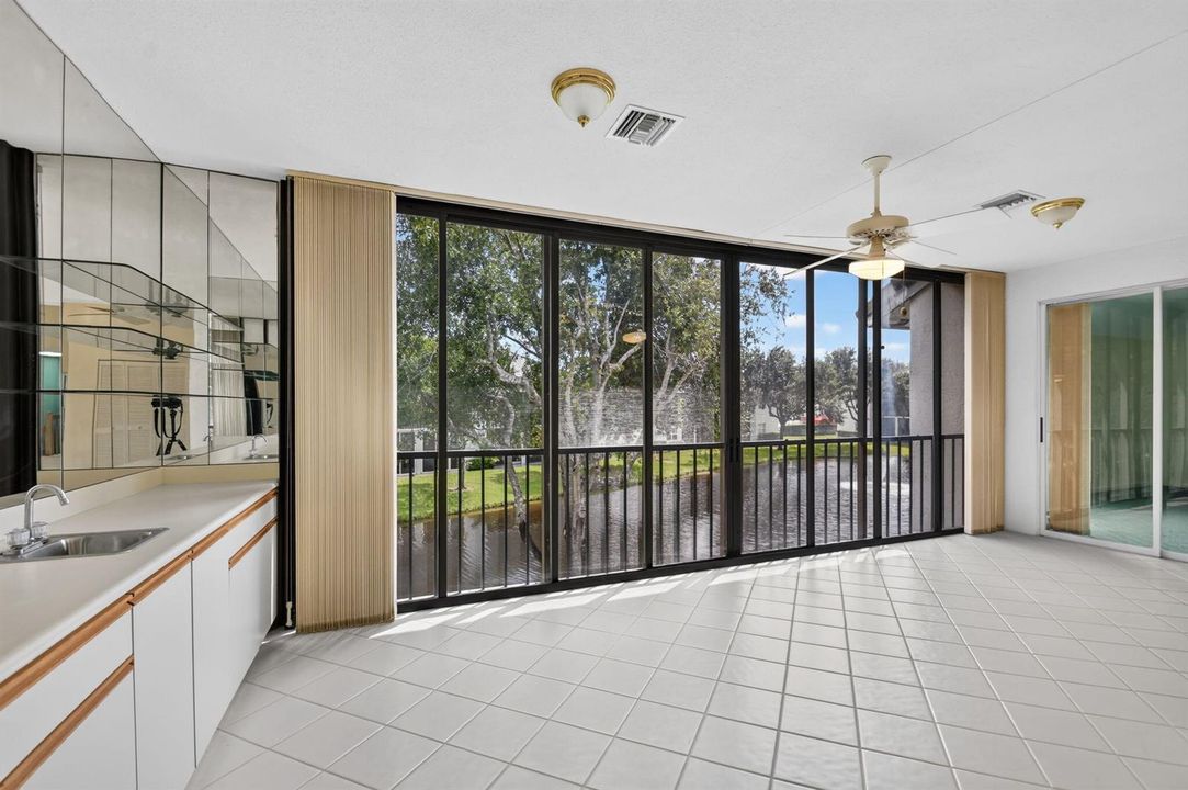 Glass enclosed Florida Room