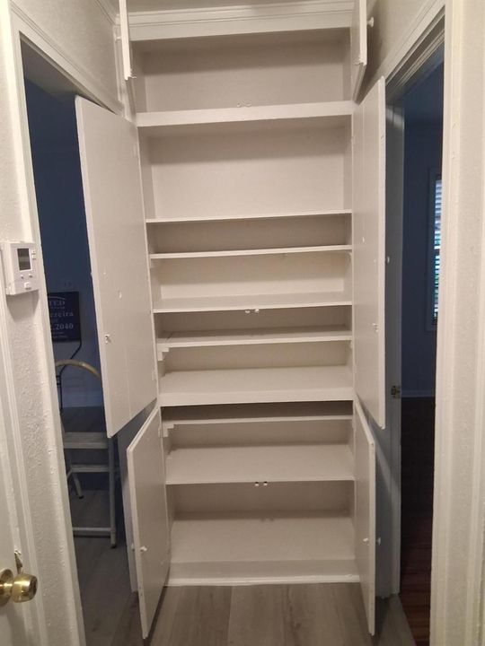 Hall cabinet interior