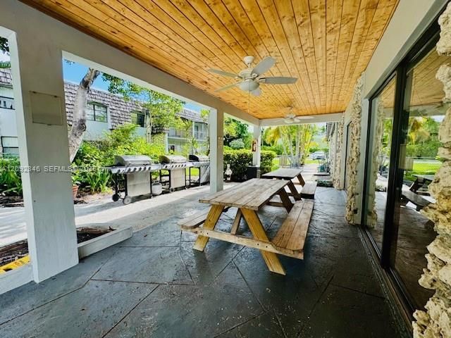 BBQ area with Picnic tables