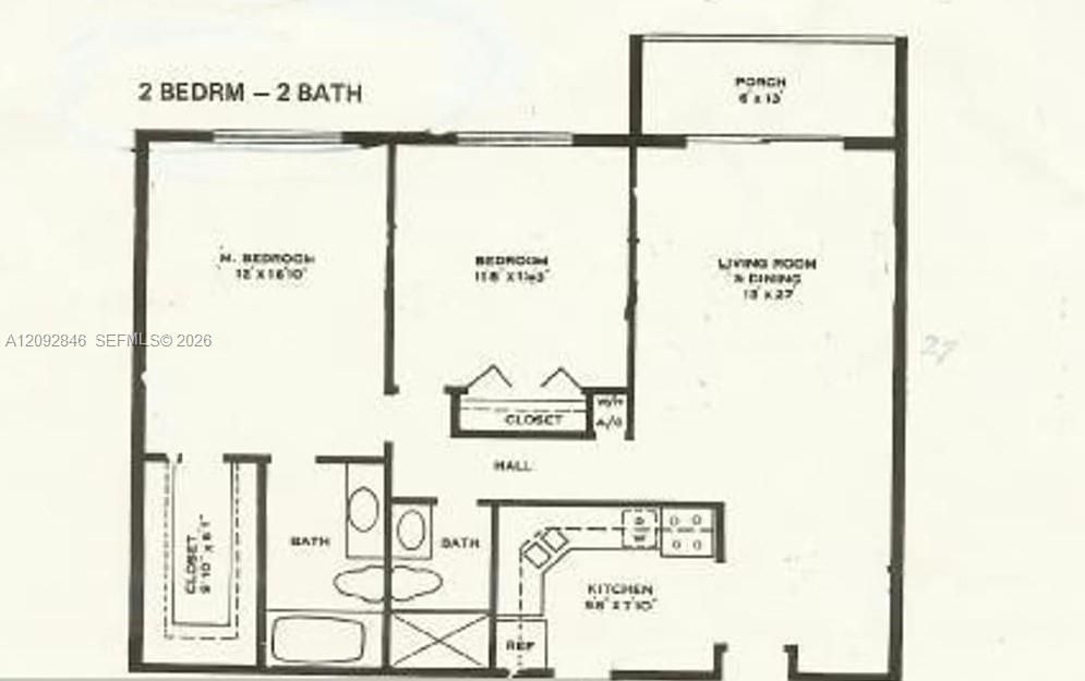 For Rent: $2,000 (2 beds, 2 baths, 1050 Square Feet)