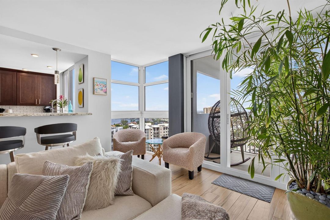 Balcony off the living room