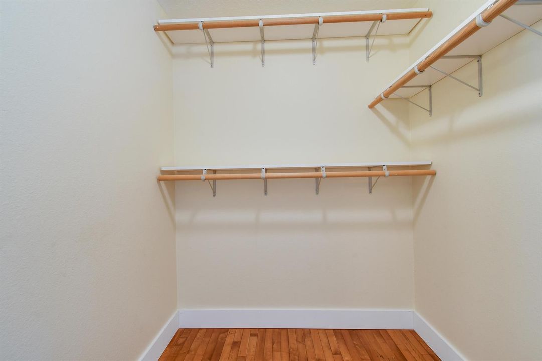 second floor master walk in closet