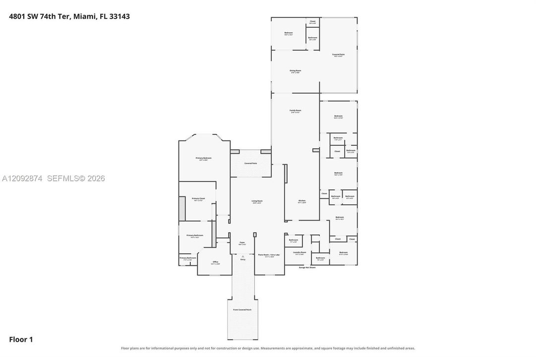 En Venta: $10,900,000 (6 camas, 5 baños, 5185 Pies cuadrados)