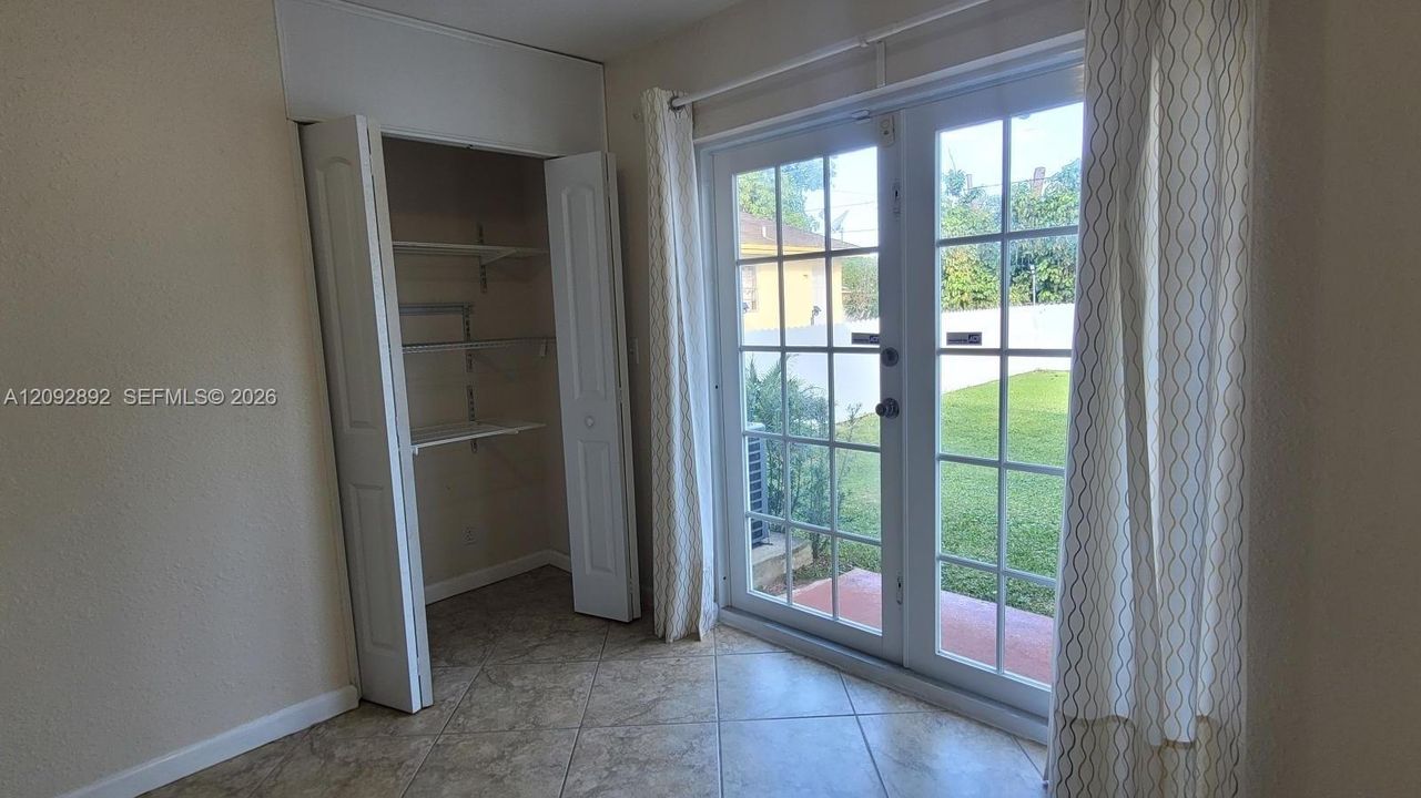downstairs