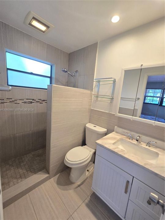 Master bath renovated