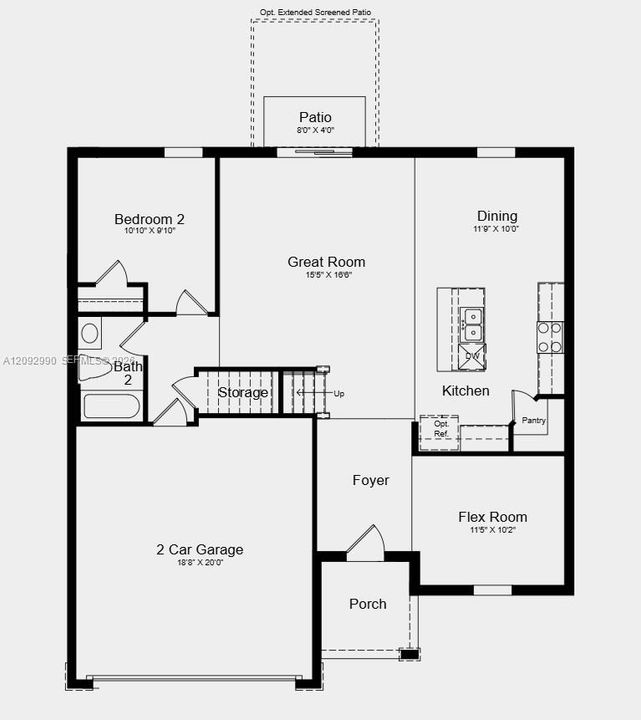 First Floor Plan - Additional Highlights Include: all appliances included, and window blinds throughout the home