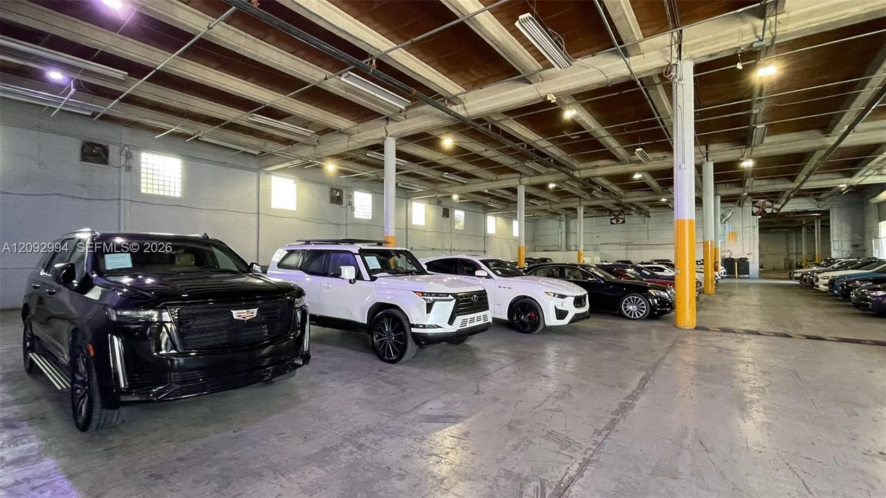4875 NW 77 AVE. Capacity to park over 100 cars indoors.