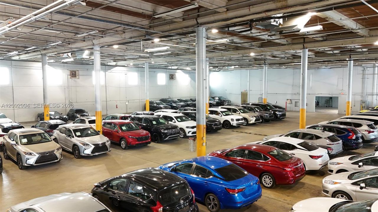 4875 NW 77 AVE. Capacity to park over 100 cars indoors.