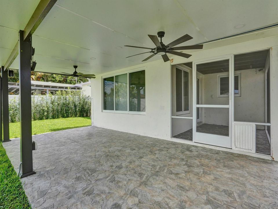 Rear patio