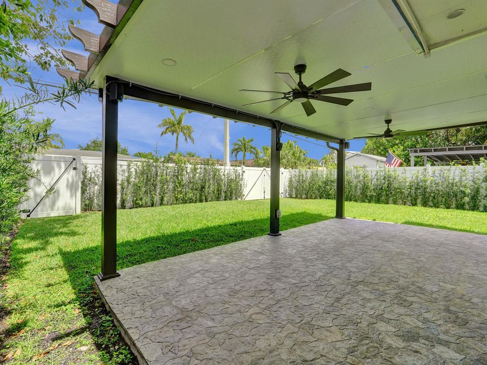 Covered patio