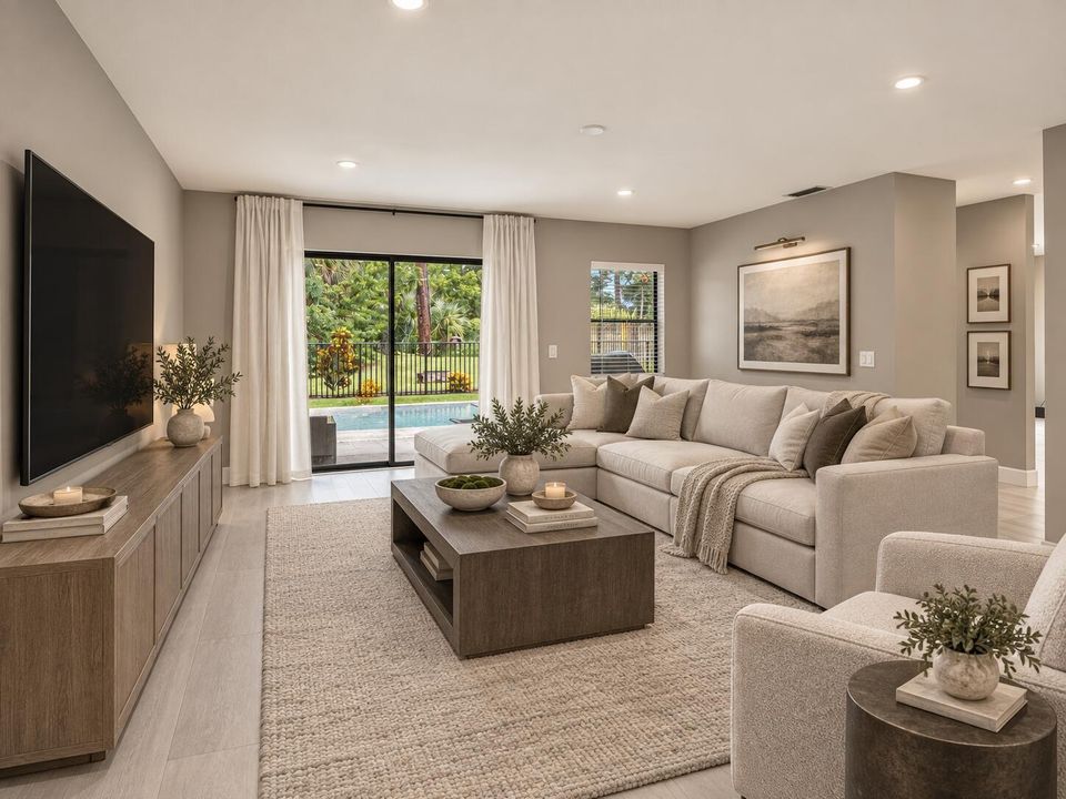 Family Room - Virtually Staged