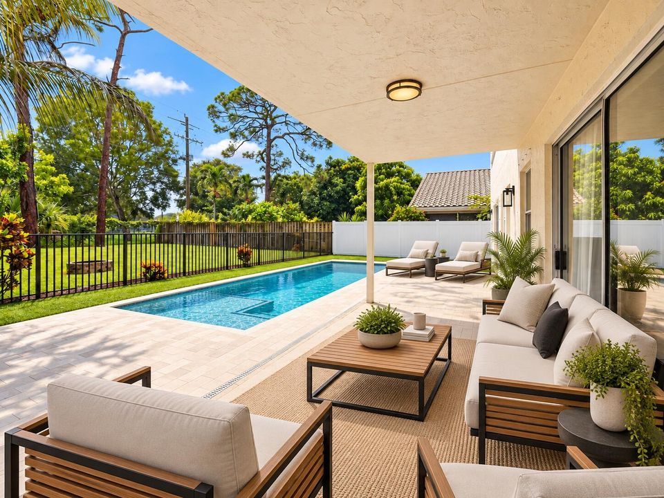 Pool/Patio - Virtually Staged