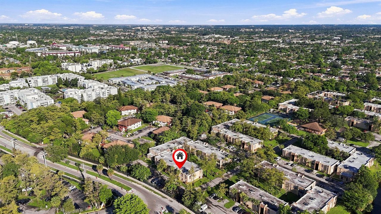 Aerial Neighborhood View