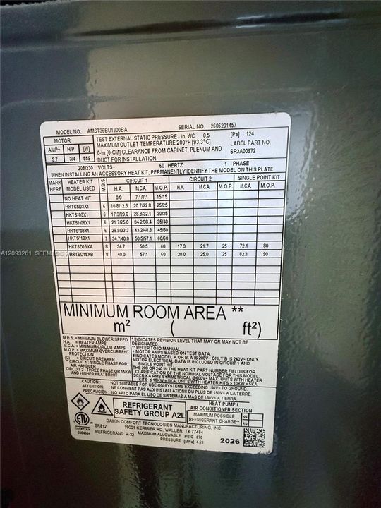 New A/C